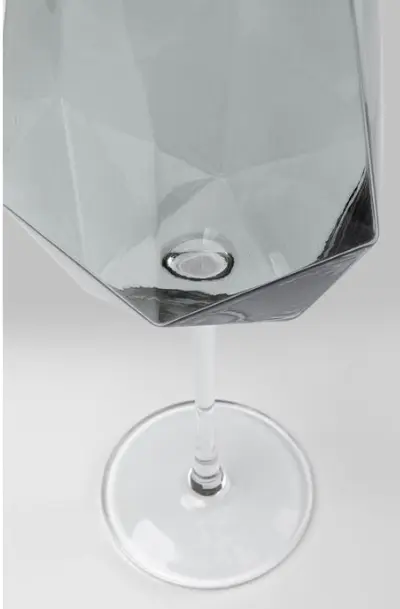 Kare Design Weinglas Diamond Smoke