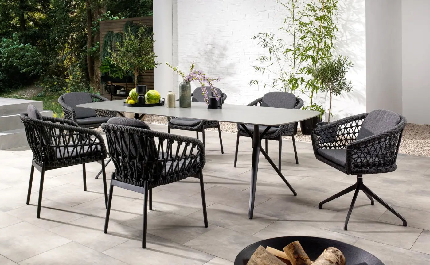 LC Garden Esstisch Bari ca. 240x100x75 cm Alu Anthrazit