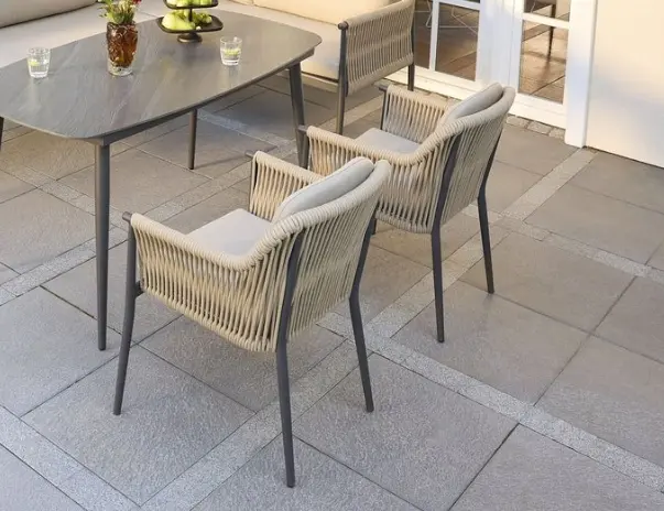 LC Garden Armlehnstuhl Bari II Beige ca. 61x59x78.5 cm