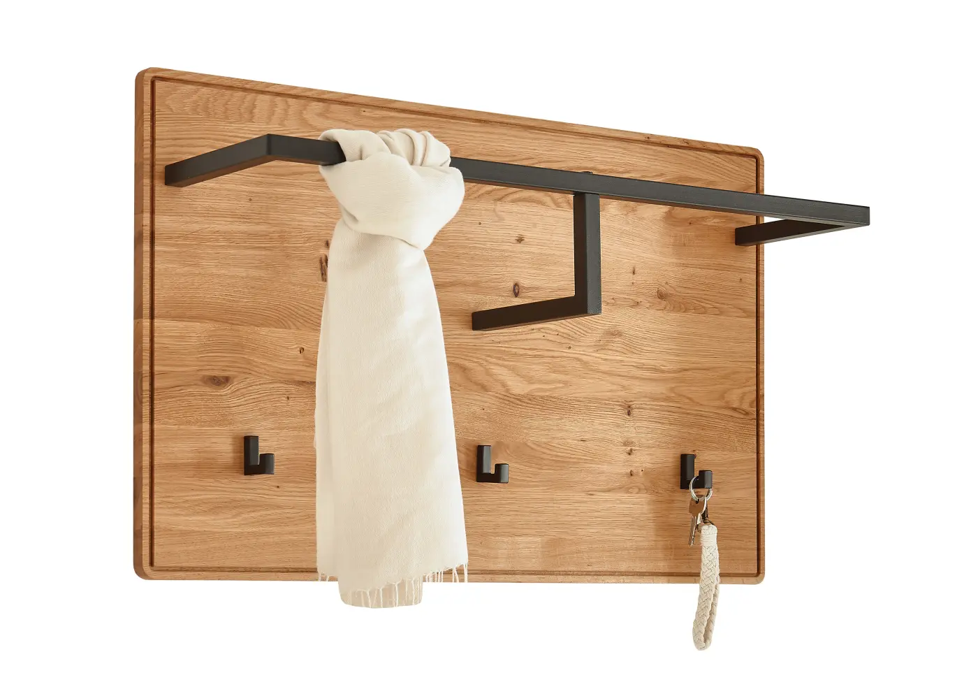 3S Frankenmöbel Garderobenpaneel KM-0663 Wildeiche geölt ca. 80 cm