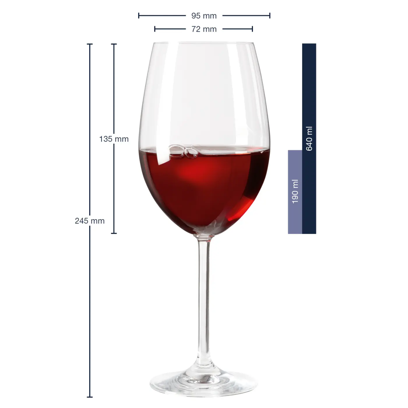 Leonardo Rotweinglas Daily 640 ml Leonardo Bordeauxglas DAILY 640 ml