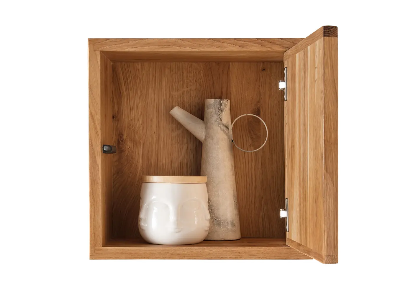 3S Frankenmöbel Wandregal III Wildeiche geölt ca. 34x34x19 cm