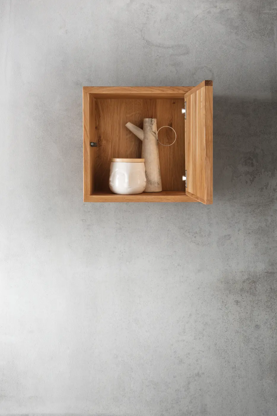 3S Frankenmöbel Wandregal III Wildeiche geölt ca. 34x34x19 cm