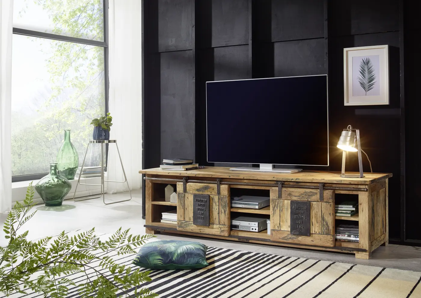 3S Frankenmöbel TV-Board Mango lackiert ca. 180x50x55 cm