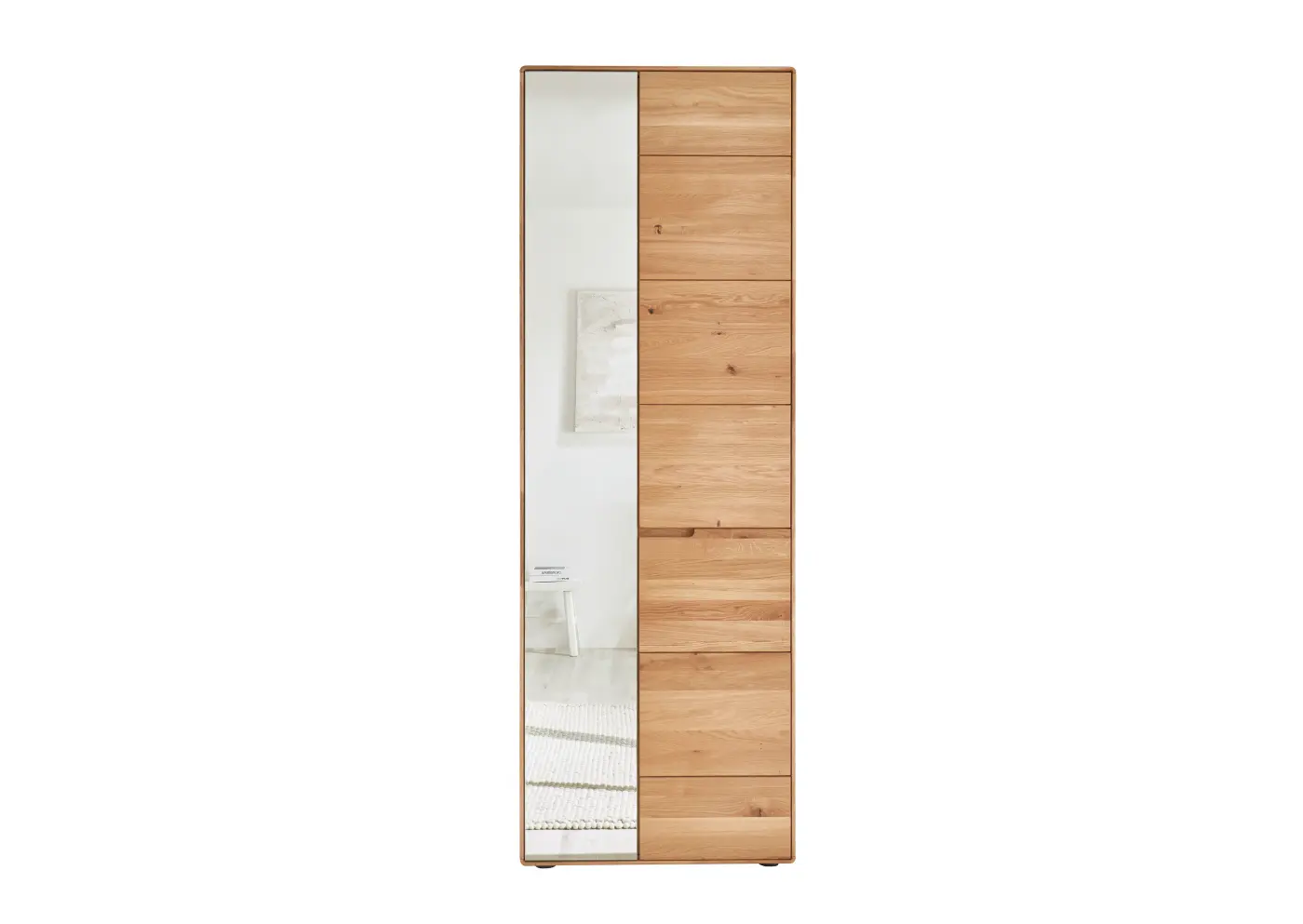 3S Frankenmöbel Garderobenschrank KM-0663 Wildeiche geölt ca. 70x204x40 cm