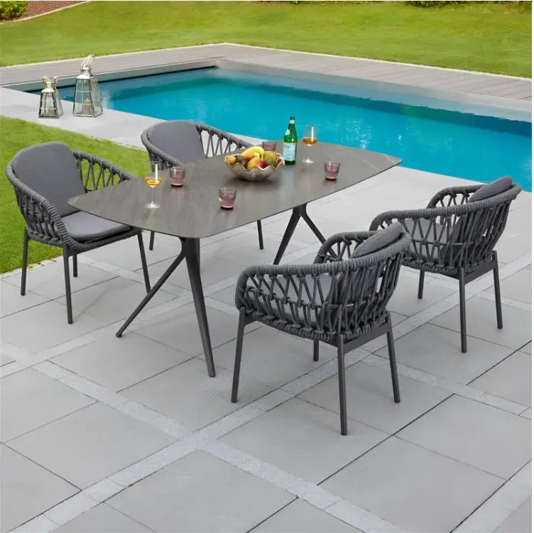 LC Garden Armlehnstuhl Bari Dunkelgrau/Anthrazit ca. 63x64x78,5 cm