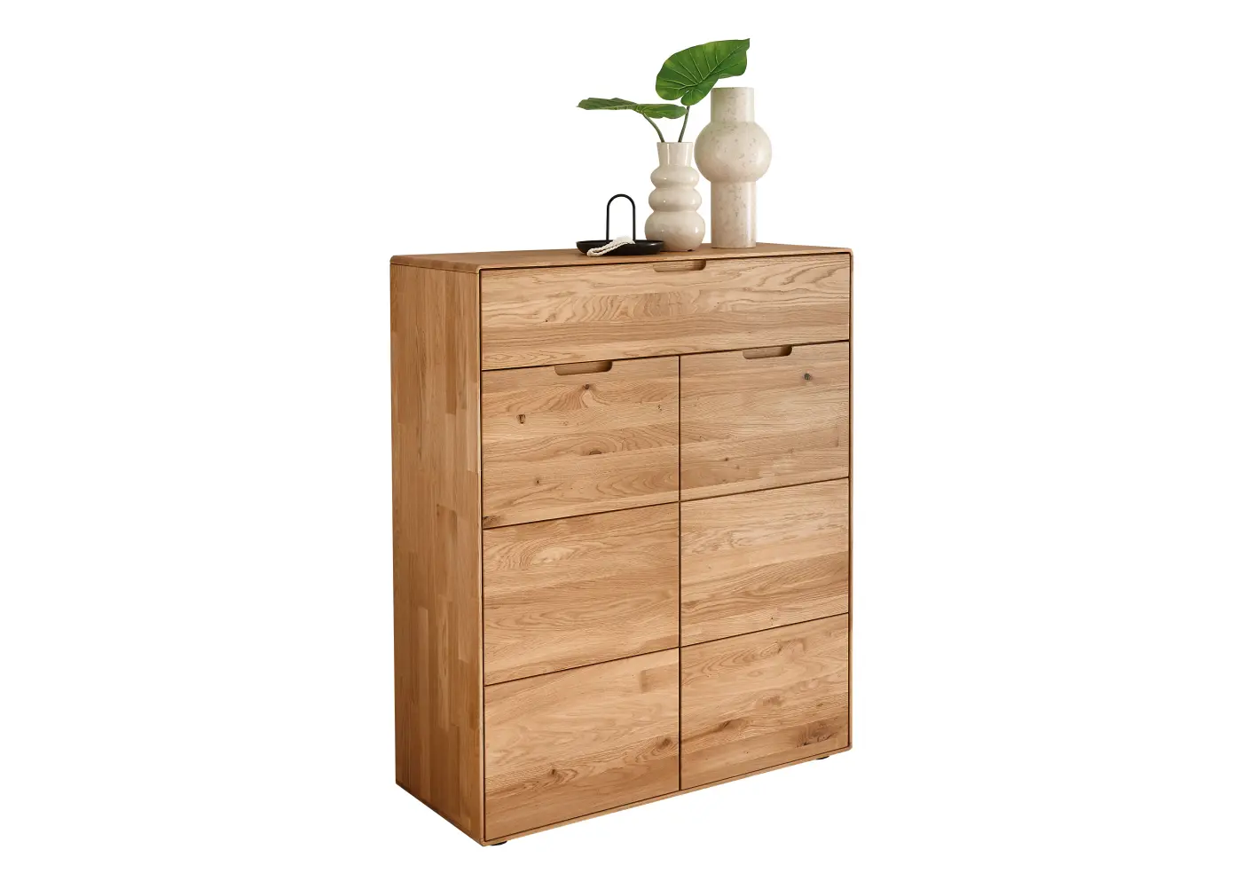 3S Frankenmöbel Schuhschrank KM-0663 Wildeiche geölt ca. 100x121x40 cm