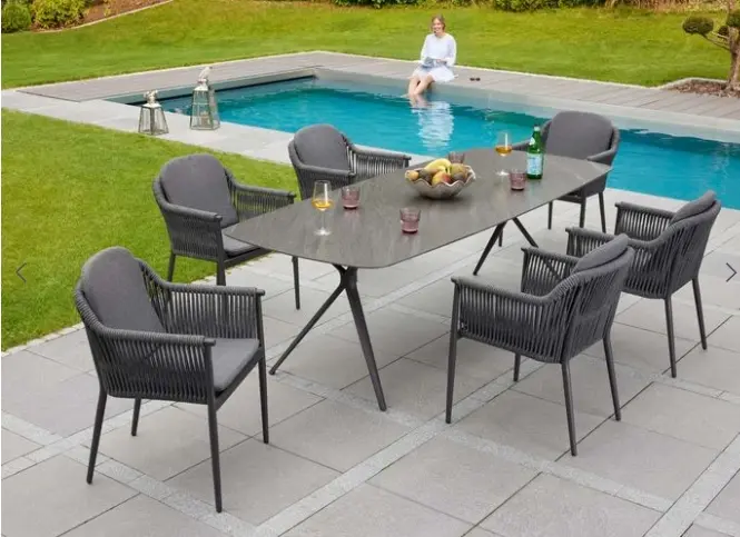 LC Garden Armlehnenstuhl Bari II Dunkelgrau 61x59x78.5 cm
