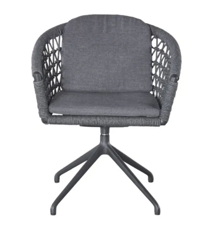 LC Garden Drehstuhl Bari ca. 57x63,5x78 cm Dunkelgrau